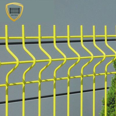 Hàng rào lưới thép hàn 3.0mm được sơn tĩnh điện Hàng rào bảo mật 3d cong mạ kẽm