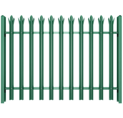 Hàng rào bằng kim loại Europea mạ kẽm nhúng nóng Chiều cao 1,0m