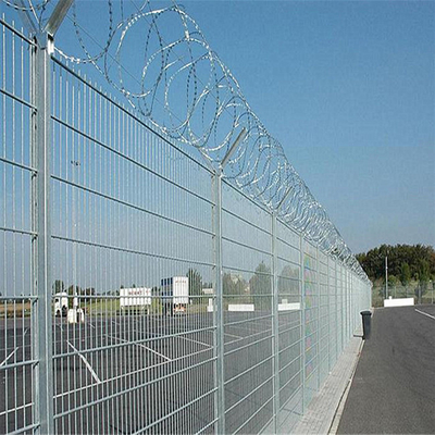 Hàng rào an ninh sân bay dây đôi 1.2m 1.8m 2.0m Hàng rào dây thép gai