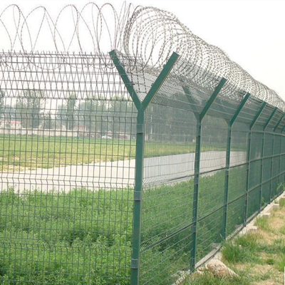 Hàng rào an ninh sân bay dây đôi 1.2m 1.8m 2.0m Hàng rào dây thép gai