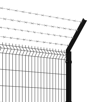 Uốn cong 3D Hàng rào cong Pvc Tấm thép tráng phủ để trang trí sân vườn