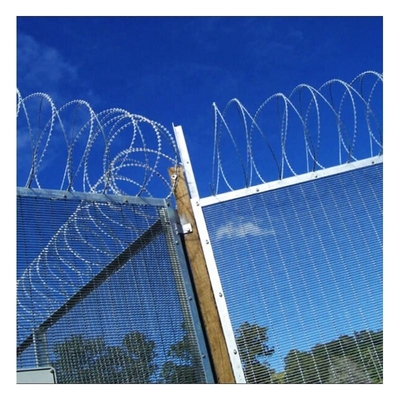 Hàng rào dây Concertina mạ kẽm nhúng nóng Chống leo núi Hàng rào an ninh sân bay