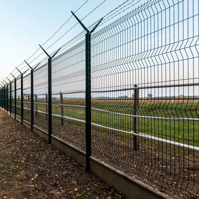 Cao 1,8m 30m Hàng rào an ninh sân bay cuộn Châu Âu Tráng nhựa PVC xanh