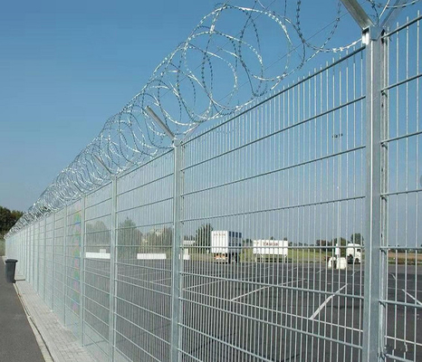 Hàng rào dây thép gai 4,00mm 4,50mm 5,00mm Hàng rào sân bay khu dân cư