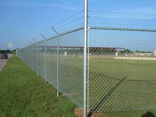Chiều dài 10-200m 9 Hàng rào liên kết chuỗi đo Chịu lực nặng