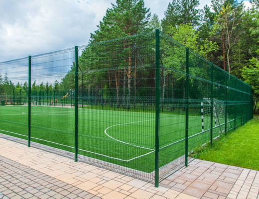 Thép mạ kẽm V uốn cong Hàng rào lưới hàn 3d Chiều cao 1530mm