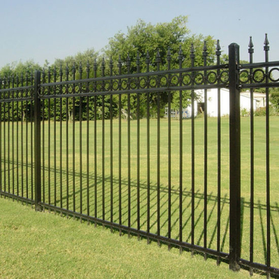 Hàng rào lưới thép 3D trang trí bằng sắt rèn màu xanh lá cây phủ Vinyl chiều cao 1030mm