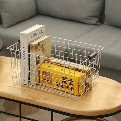Pantry Welded Collapsable Wire Mesh Giỏ PVC Coated Tiết kiệm các mục nhỏ