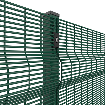 Màu xanh lá cây trắng đỏ PVC tráng hàng rào lưới 3D hàn 2,4mx3m
