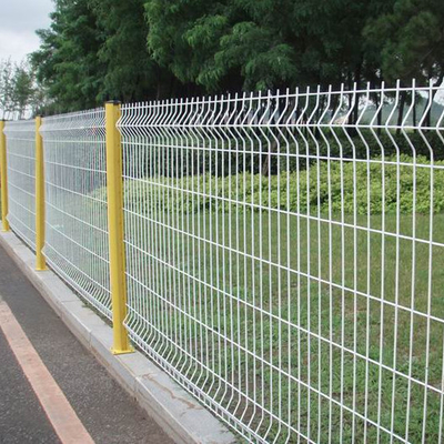 Tấm hàng rào bảo mật cong 3D bằng thép mạ kẽm 50x200mm 50x150mm