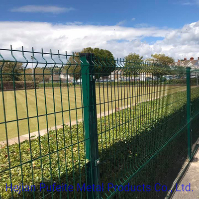 Chiều cao 1,8m Hàng rào lưới dây 3d sơn tĩnh điện Màu xanh lá cây cho thể thao