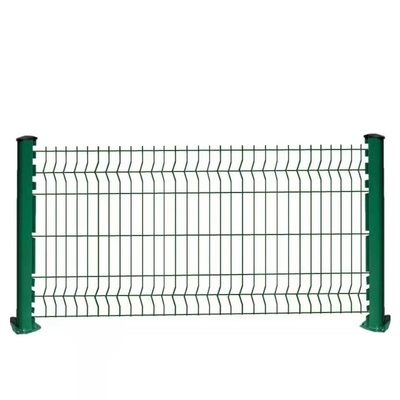 RAL 9005 Hàng rào lưới hàn 3D cong màu đen BWG 2.0MM-6.5MM