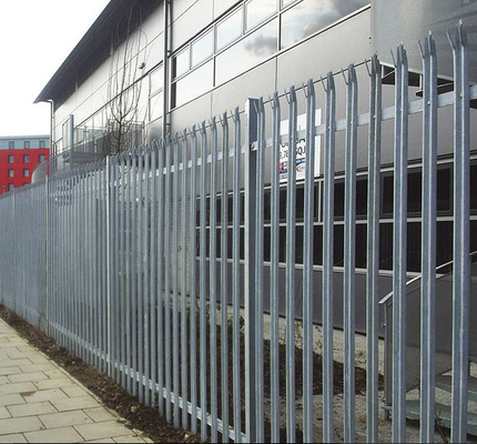 Hàng rào an ninh bằng Palisade cao 2,4 M được lắp ráp / Hàng rào bằng thép mạ kẽm