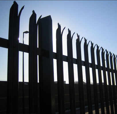 Hàng rào an ninh bằng Palisade cao 2,4 M được lắp ráp / Hàng rào bằng thép mạ kẽm